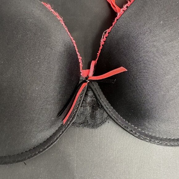Angelina Black Pink Bra Silky Lace Detail Convertible Removable AdjustableStraps - Picture 4 of 10